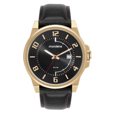 Relógio Masculino Mondaine Casual Couro Calendário 32537GPMVDH1