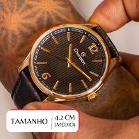 Relógio Masculino Champion Casual Couro Preto Social Luxo CN21443P - 2