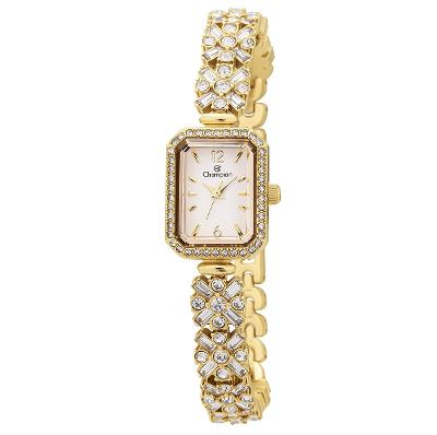 Relógio Feminino Champion Dourado Pequeno Luxo CF24715H + Brincos