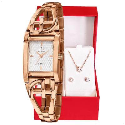 Relógio Champion Ana Hickmann Analógico Aço Rosé AH28053Z Kit Colar e Brincos