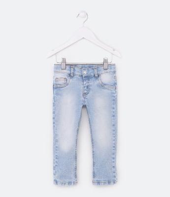 Calça Jogger Infantil em Jeans com Bolsos - Tam 1 a 5 Anos