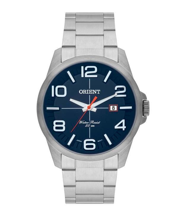 Kit Relógio Orient com Pulseira em Aço e Caixa em Metal MBSS1289 D2SX - 1