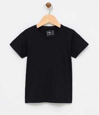 Camiseta Infantil Básica com Etiqueta Bordadinha - Tam 1 a 5 anos