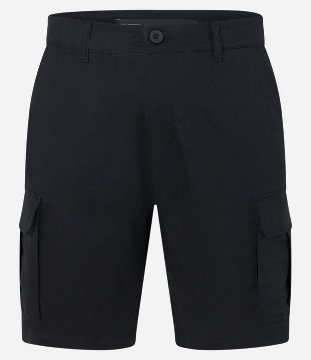 Bermuda Cargo em Sarja com Bolsos Laterais - 2