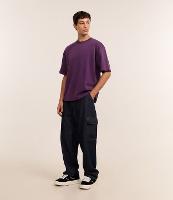 Calça Jeans Baggy com Bolsos Cargo - 2