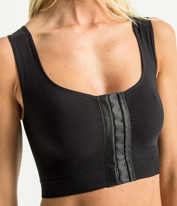 Sutiã Básico Sem Bojo Sem Aro Estético com Fechamento Frontal em Microfibra Lisa Plié - 1