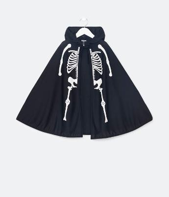 Capa Infantil Estampa de Esqueleto Brilha no Escuro - Tam U