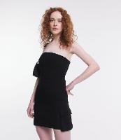 Vestido Curto em Bengaline Tomara que Caia com Bolsos Cargo - 1