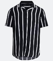 Camisa Slim em Viscose com Listras e Manga Curta - 2