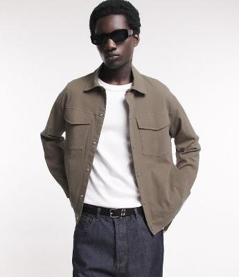 Jaqueta Trucker em Sarja