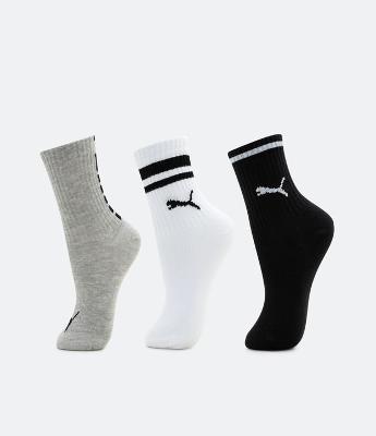 Kit 03 Pares de Meias Infantil Cano Médio Puma - Tam 25 ao 39