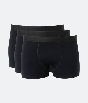 Kit 03 Cuecas Boxer em Algodão com Cós Elástico