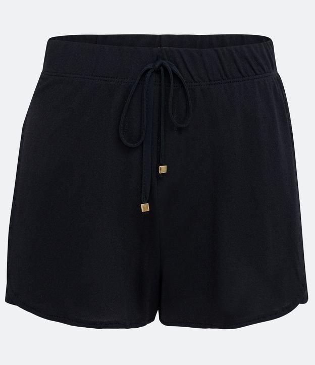 Saída de Praia Short Básico em Crepe com Cós Elástico - 2