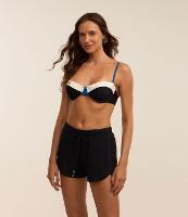 Saída de Praia Short Básico em Crepe com Cós Elástico - 3