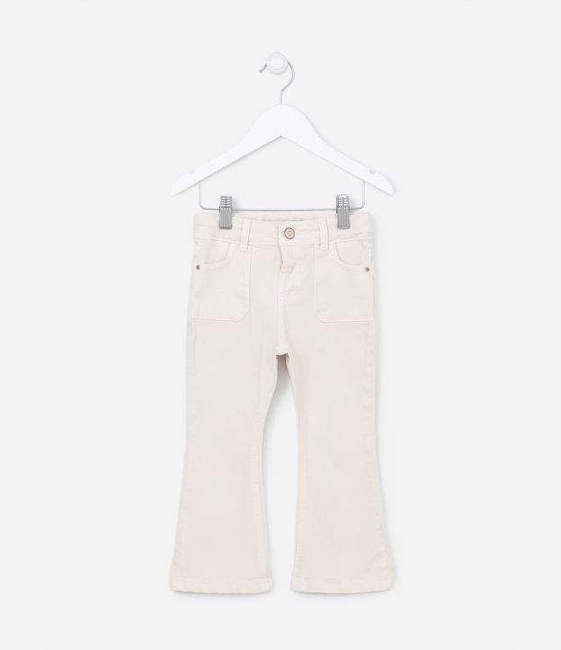Calça Flare Infantil em Sarja - Tam 1 a 5 anos - 1