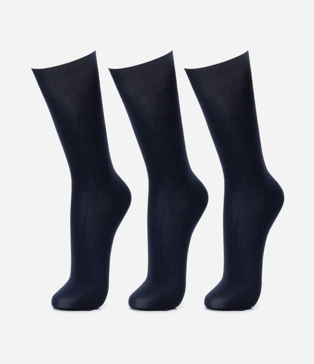 Kit 03 Pares de Meia Social em Poliamida - 1