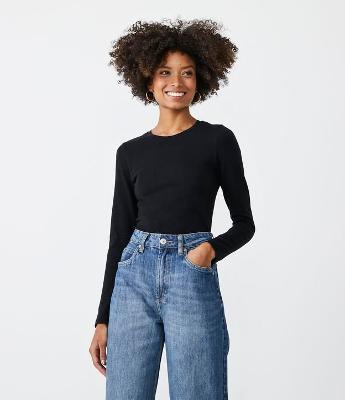 Blusa Básica em Algodão com Gola Redonda