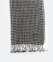 Cachecol em Lã Acrílica com Estampa Xadrez - 3