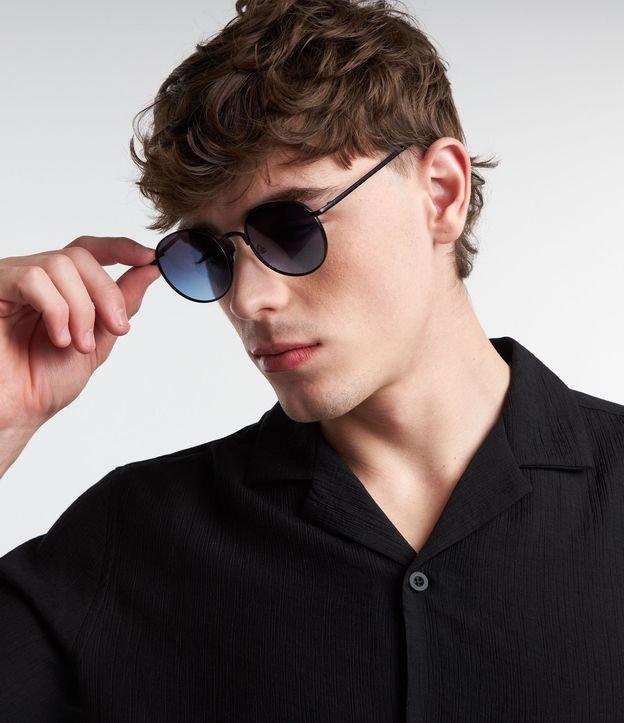 Óculos de Sol Redondo com Lente Degradê - 4