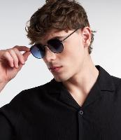 Óculos de Sol Redondo com Lente Degradê - 4