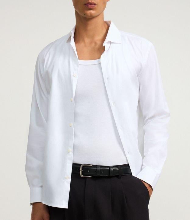 Cinto em Couro com Textura e Passante Duplo - 2