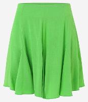 Saia Curta Evasê em Viscose com Babado - 2