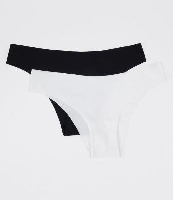 Kit 02 Calcinhas Biquíni em Microfibra Leve com Corte a Fio Trifil