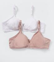 Kit 02 Sutiãs sem Bojo sem Aro em Microfibra Básico DelRio - 1