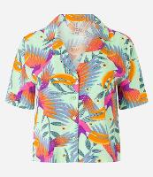 Camisa em Viscose com Estampa de Folhagem - 3