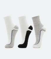 Kit 03 Pares de Meia Cano Médio em Algodão com Detalhes Contrastantes - 1