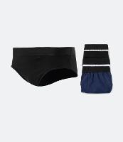 Kit 05 Cuecas Slip em Meia Malha com Elástico no Cós - 1