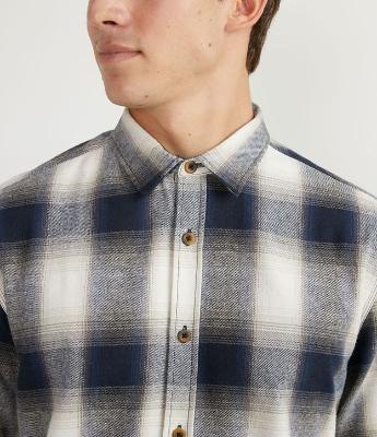 Camisa Comfort Manga Longa em Flanela com Estampa Xadrez