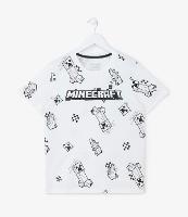 Camiseta Infantil com Estampa do Minecraft - Tam 5 a 14 anos - 1