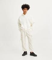 Calça Jogger em Moletom com Bolsos Cargo - 1