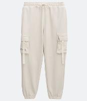 Calça Jogger em Moletom com Bolsos Cargo - 2