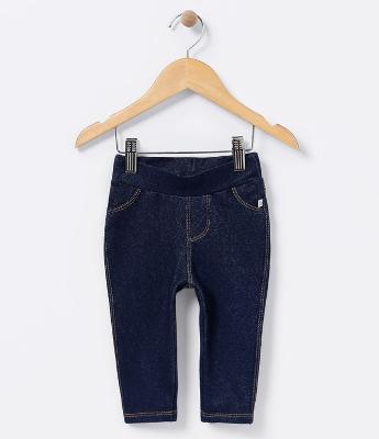 Calça Legging Infantil Imitando Jeans - Tam 0 a 18 meses