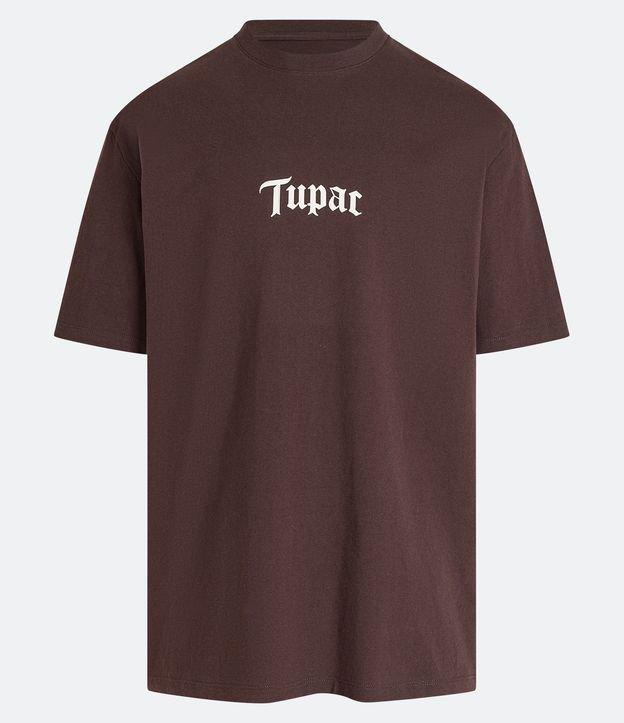 Camiseta Relaxed em Meia Malha com Estampa Tupac - 2