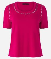 Blusa em Viscose com Brilhos Aplicados na Gola e Cava - 2