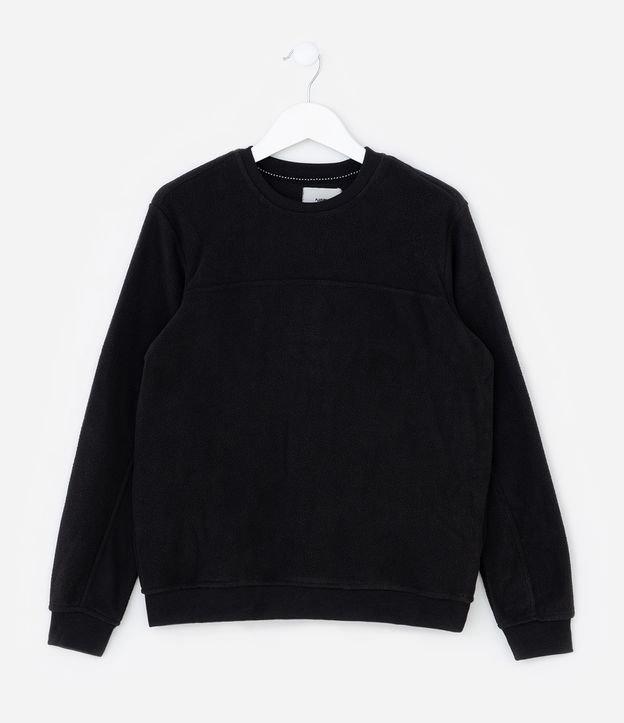 Casaco Fechado Infantil Básico em Fleece - Tam 5 a 14 anos - 3