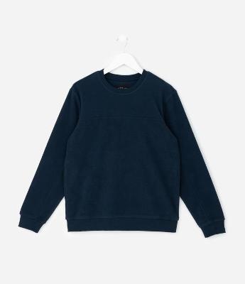 Casaco Fechado Infantil Básico em Fleece - Tam 5 a 14 anos