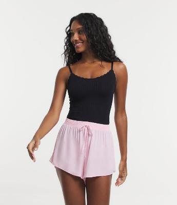 Short de Pijama em Viscose com Amarração no Cós Elástico