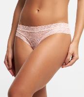 Calcinha Biquíni Fio em Renda Floral - 1