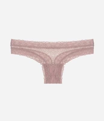 Calcinha Biquíni Fio em Renda Floral