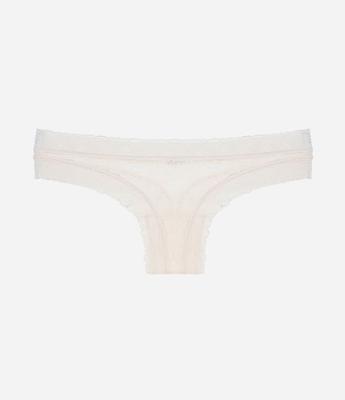 Calcinha Biquíni Fio em Renda Floral