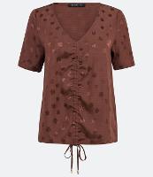 Blusa em Jacquard com Detalhe Franzido - 2
