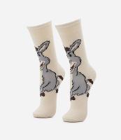 Meia Cano Alto em Algodão com Estampa Burro do Shrek - 1