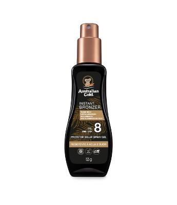 Acelerador Solar Australian Gold Gel Spray Instant Bronzer FPS 8 