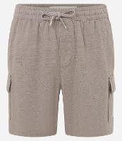 Bermuda Cargo em Algodão com Textura e Bolsos Laterais - 1