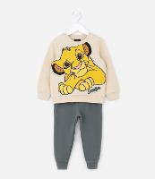 Conjunto Longo Infantil com Estampa do Rei Leão - Tam 2 a 5 anos - 1