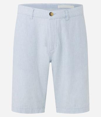 Bermuda Slim Texturizada em Linho com Algodão